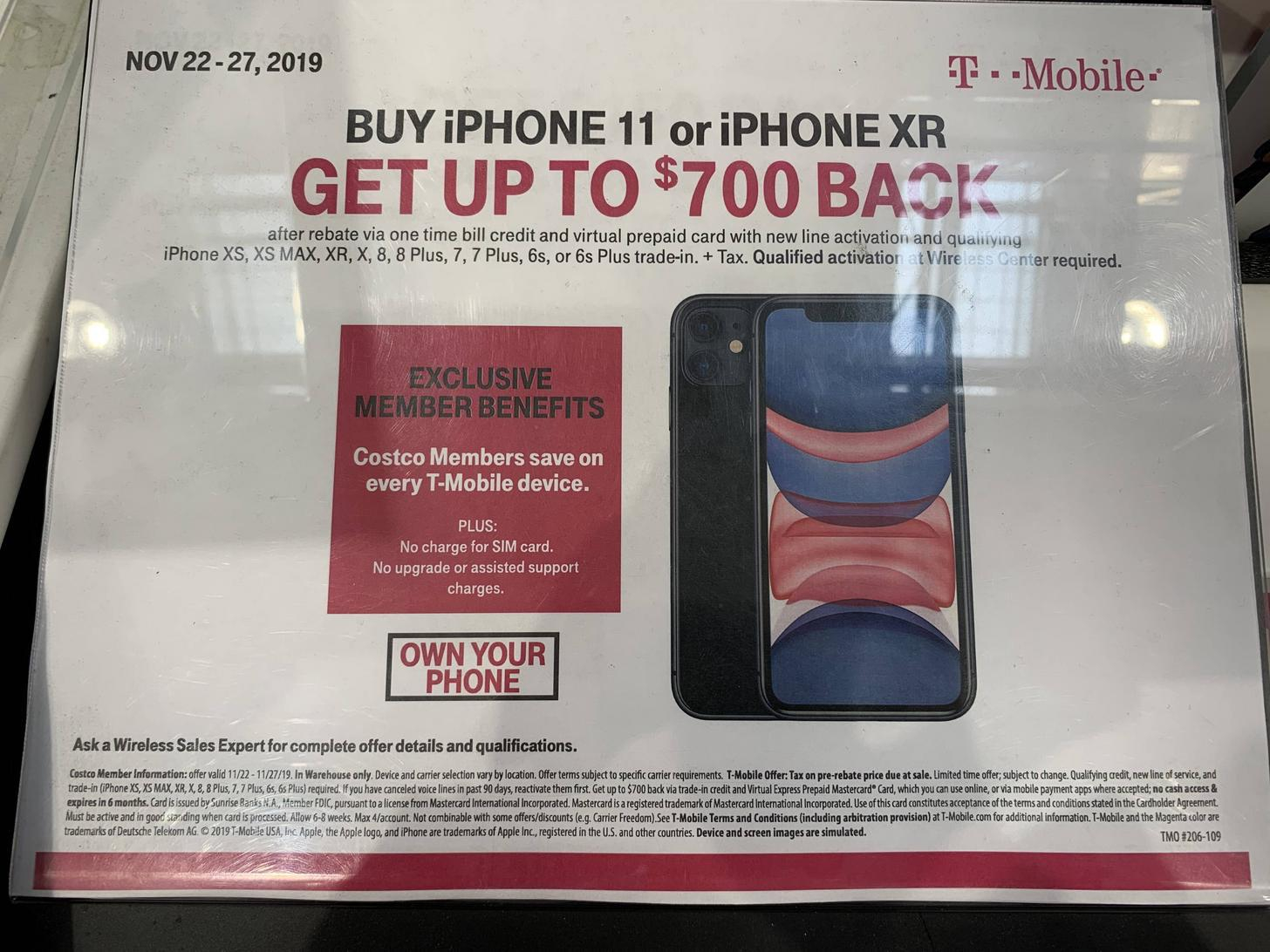 Costco Is Now Offering Up To 700 In Rebate For Purchasing The IPhone