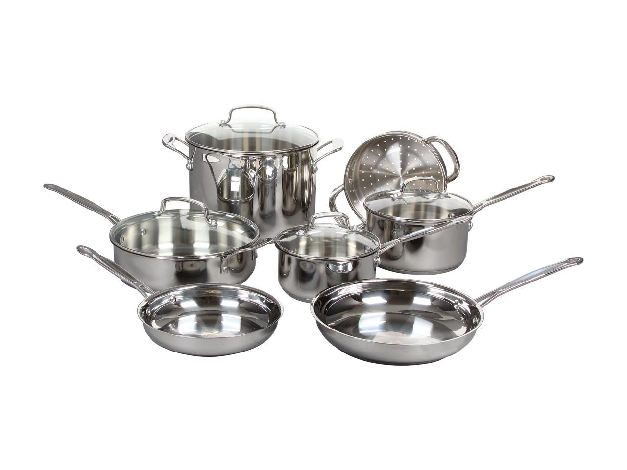 Cuisinart Chef s Classic 11 Pc Stainless Steel Cookware Set Eyedesignla