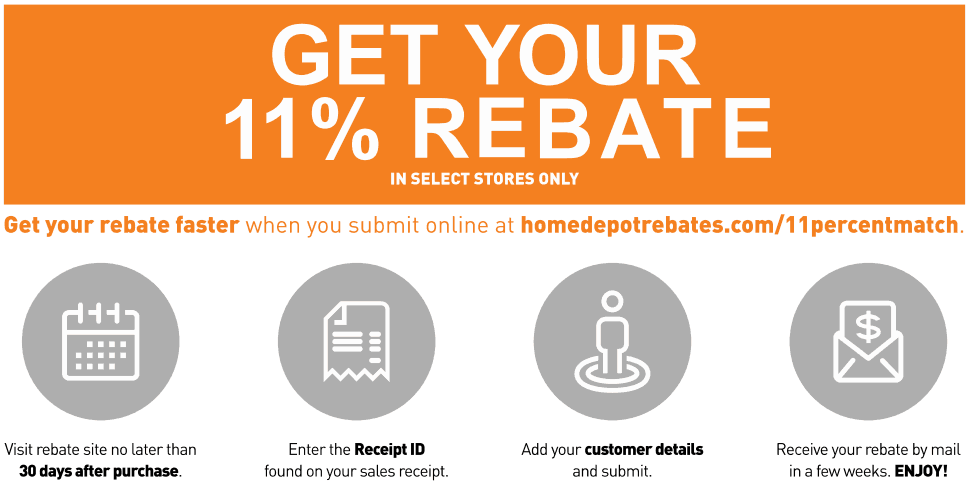 Home Depot 11 Rebate Guide