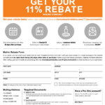 Home Depot Rebate Form Printable Rebate Form