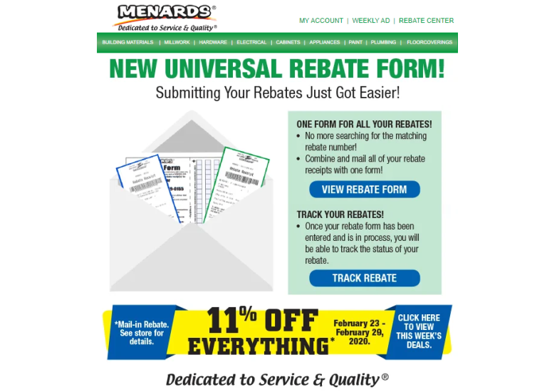 How To Use Menards Rebate 11 Form Rebate Form Menards