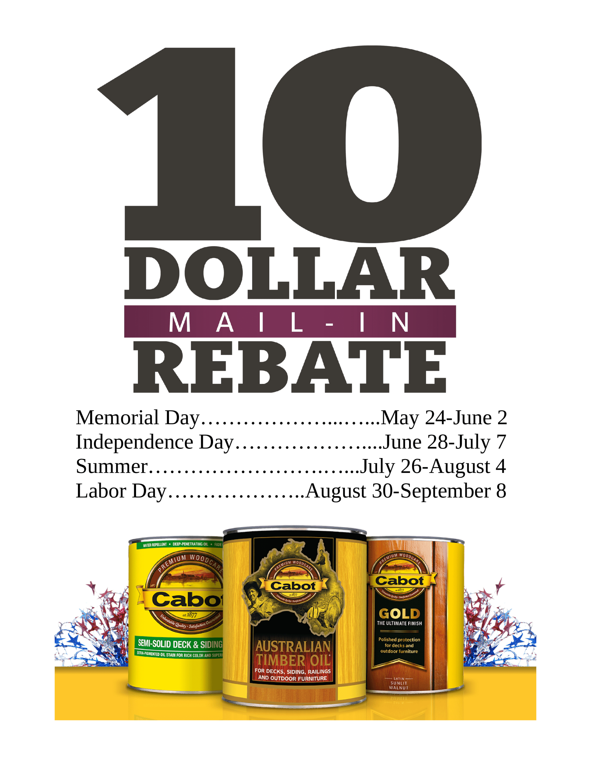 Lowes Cabot Stain Rebate August 2022 Lowesrebate