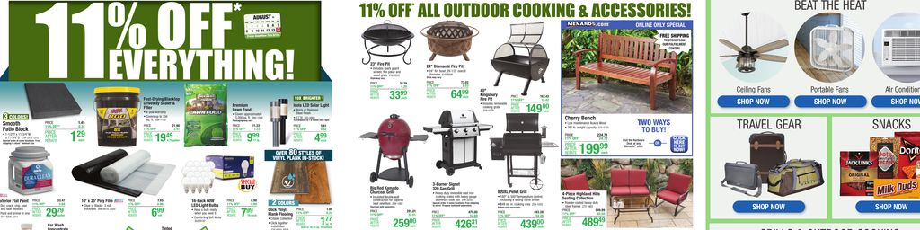 Menards 11 REBATE SALE Aug 04 To Aug 14