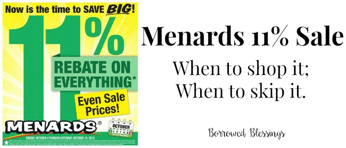 Menards 11 Rebates Borrowed BlessingsBorrowed Blessings