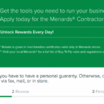 Menards Credit Card Application Online