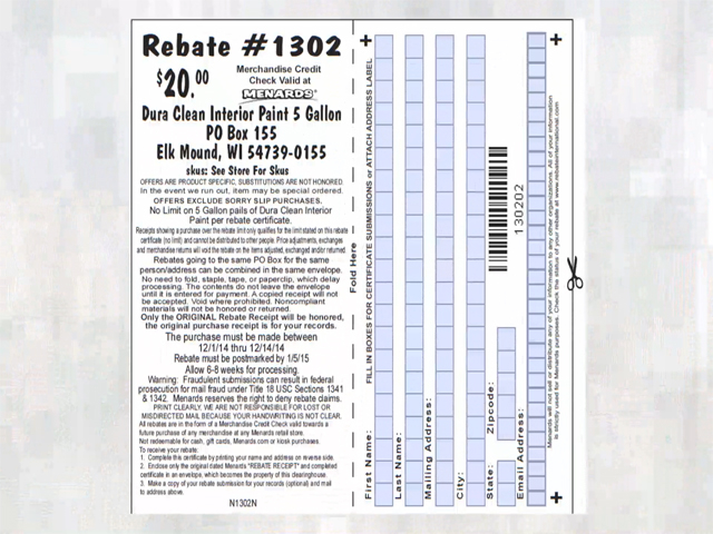 Rebates At Menards