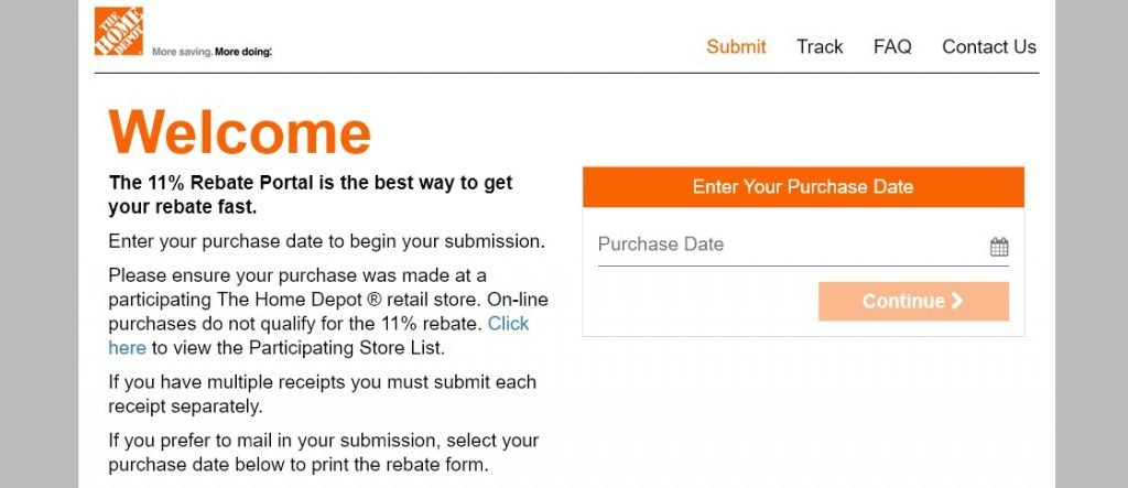 The Home Depot Rebate Center Get 11 Rebate Customer Guide