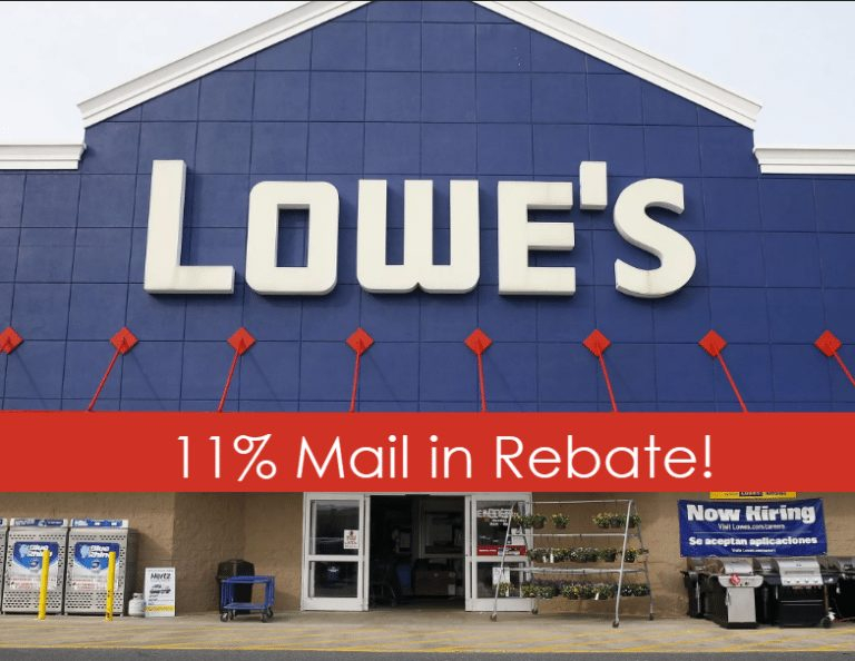 Lowe s Mail In Rebate Get 11 Back On Almost ANYTHING LAST DAY