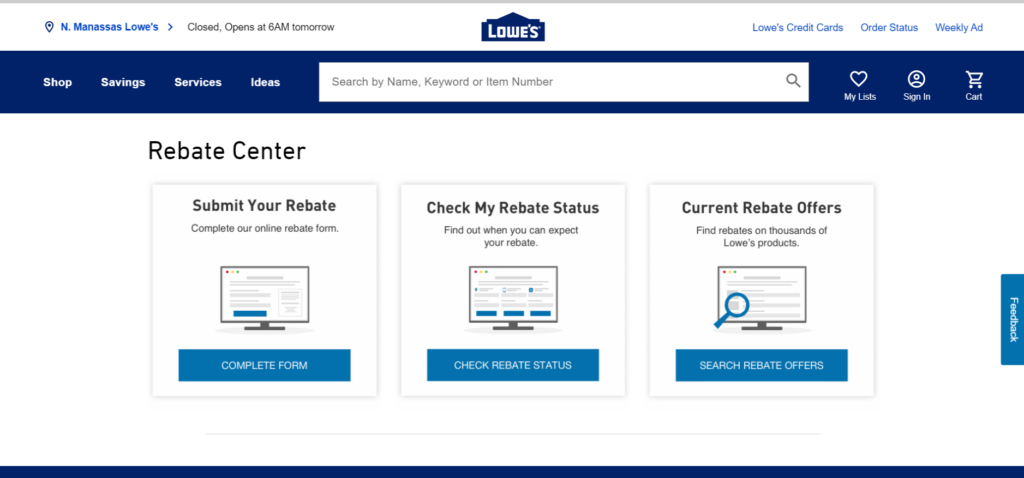 Lowes Rebate Center FreeRebate