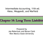 Chapter 14 Long Term Liabilities Intermediate Accounting 11th Ed