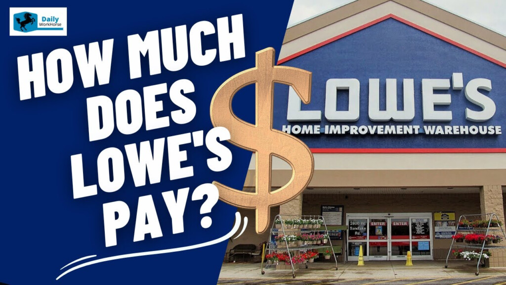 How Much Does Lowes Pay YouTube