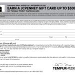 Jcpenney Black Friday Mail In Rebate Forms Printable Rebate Form