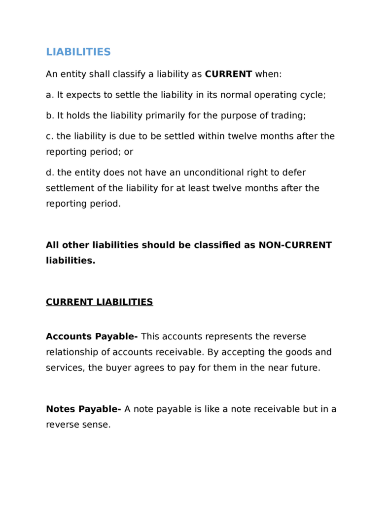 Liabilities Intermediate Accounting LIABILITIES An Entity Shall 