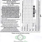 Menards 11 Price Adjustment Rebate 8201 Purchases 2 10 Printable