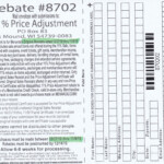 Menards 11 Price Adjustment Rebate 8702 Purchases 10 27 19 11 9 19