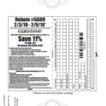 Menards 11 Rebate 2023 Schedule MenardsRebate Form