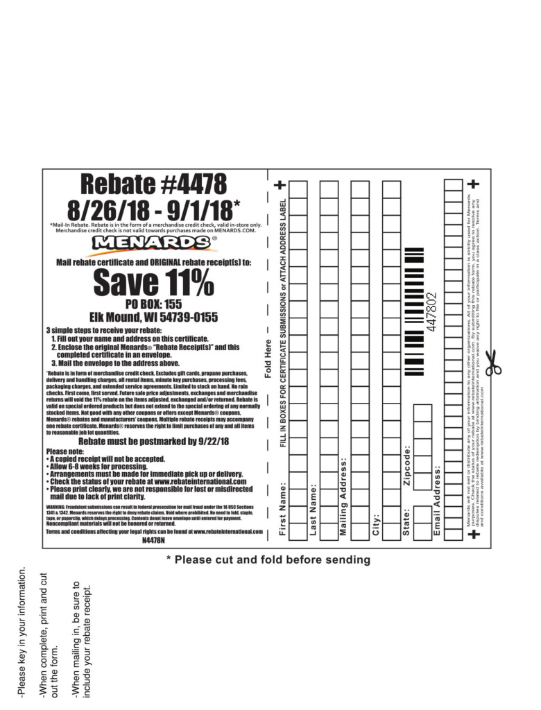 Menards 11 Rebate 4478 Purchases 8 26 18 9 1 18 Struggleville