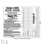 Menards 11 Rebate 5288 Purchases 12 2 18 12 8 18