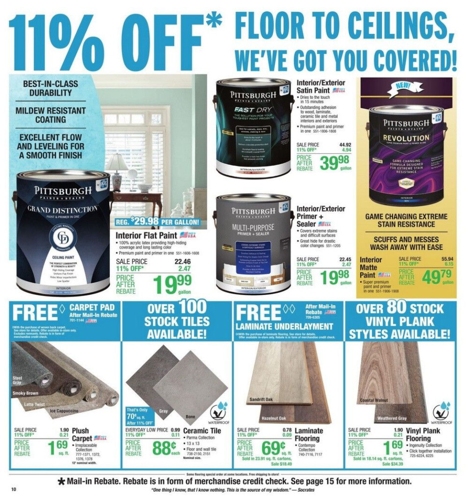 Menards 11 Rebate Sale Ad Nov 15 Nov 25 2020