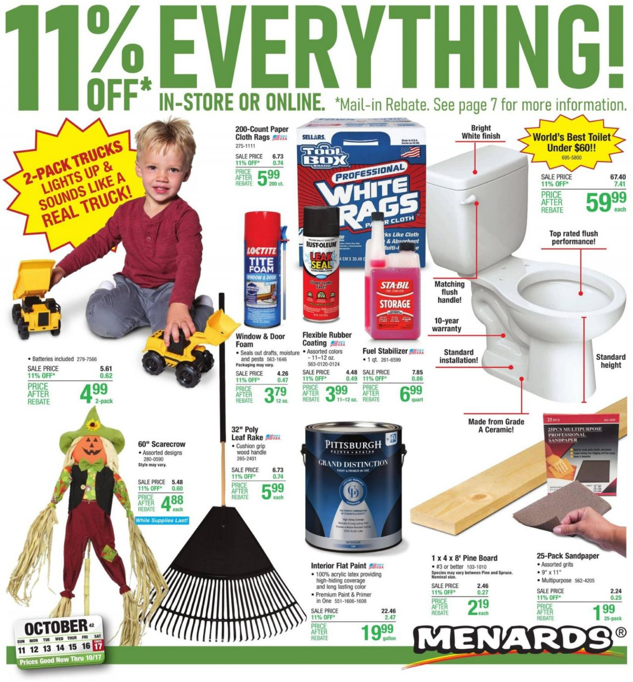 Menards Flyer 11 Rebate Sale 11 10 2020 17 10 2020 Kupino