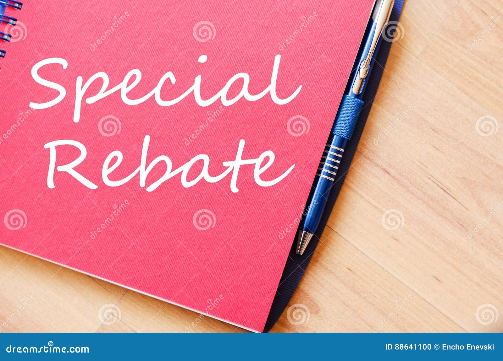 Special Rebate Write On Notebook Stock Photo Image Of Banknotes Fund