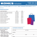 Toastmaster Kohls Rebate Printable Rebate Form