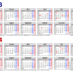 Zweijahreskalender 2023 Und 2024 Als Excel Vorlagen Zum Ausdrucken